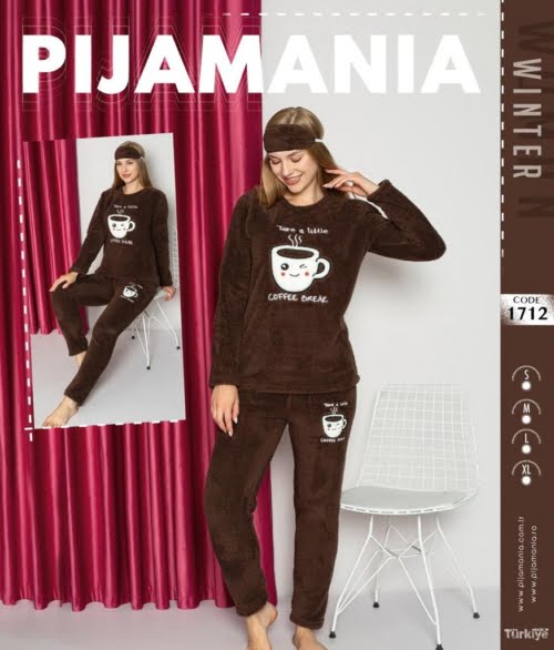 16821ea3 18eb 4c25 9657 bf34b6fe2d2d - Pijama dama cocolino coffe