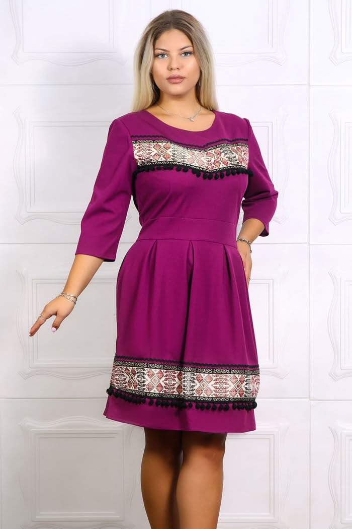 Rochie Traditionala Ilinca Fucsia