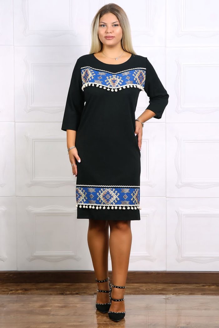 Rochie de ocazie traditionala Leordina Turcuaz