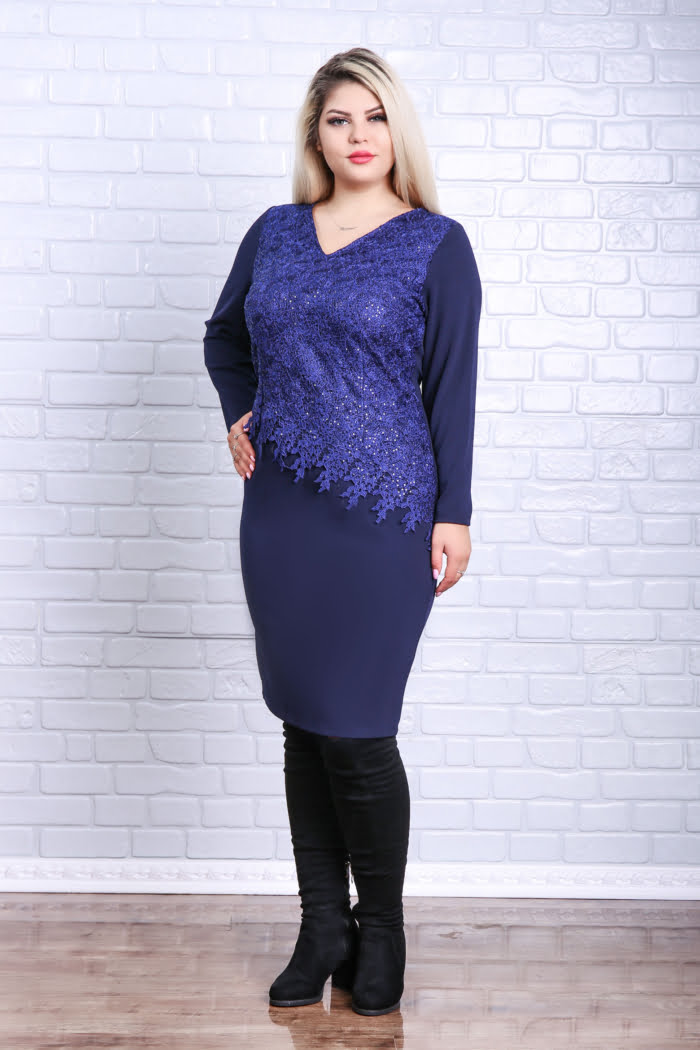 83 - Rochie de ocazie Francessa Bleumarin