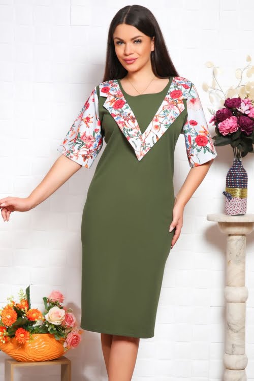 IMG 2278copy - Rochie Eleganta Fera Olive