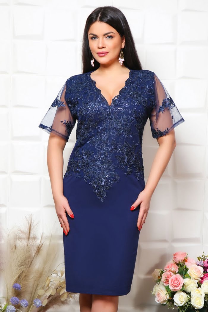 IMG 2793copy - Rochie de Ocazie Silvi Bleumarin