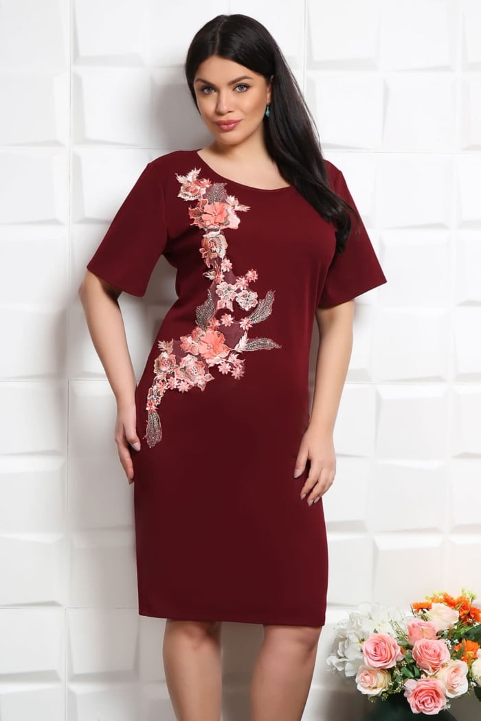 IMG 3160copy - Rochie de Ocazie Sabina Bordo