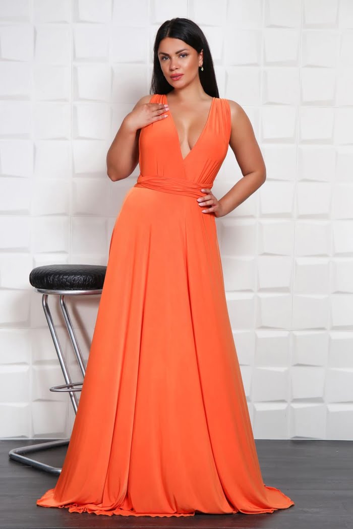 IMG 4132 - Rochie Versatila Orange