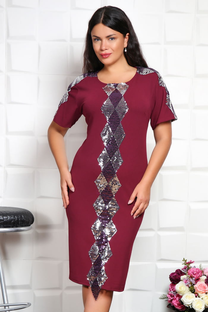 IMG 4341copy - Rochie de ocazie Divi Bordo