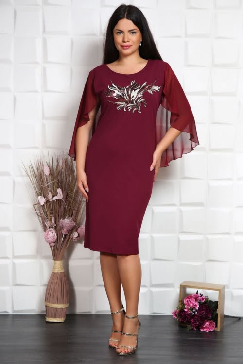 IMG 4497 - Rochie de Ocazie Rimini Bordo