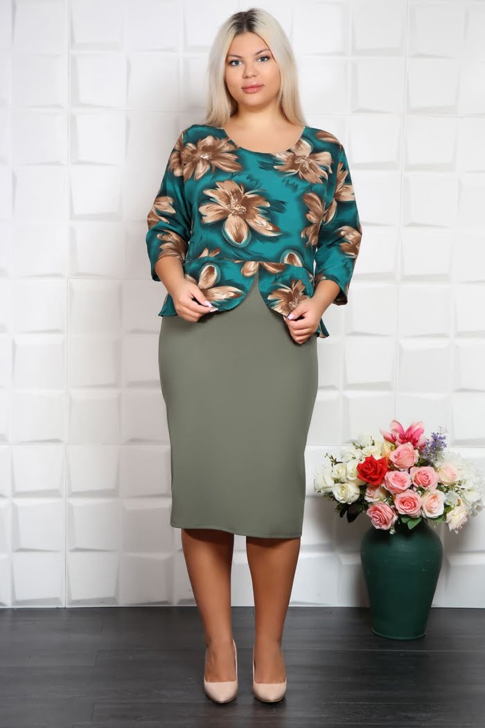 IMG 4930 - Rochie cu peplum Ares Olive