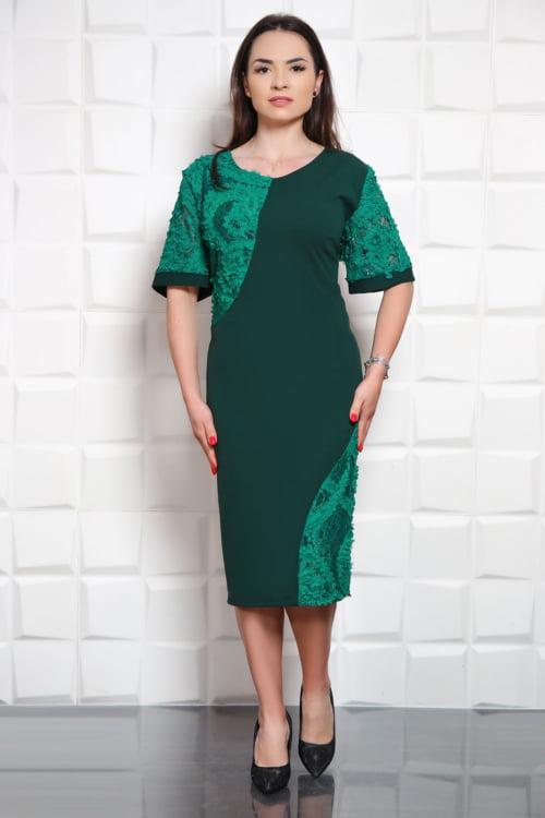 IMG 6861 - Rochie de ocazie Feliz Verde