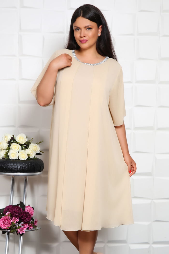 IMG 7157 1 - Rochie din Voal Karola Cream