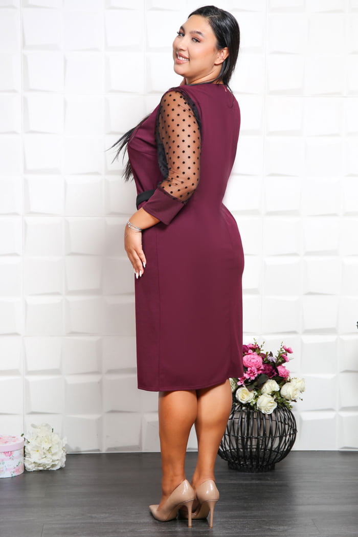 IMG 7472 - Rochie Eleganta Gabri Bordo