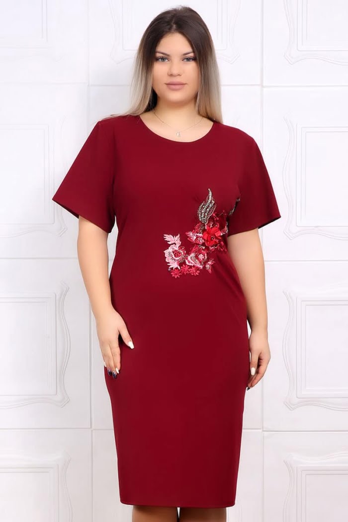 Yves Fashion 12 copy 1 - Rochie de ocazie georgia bordo