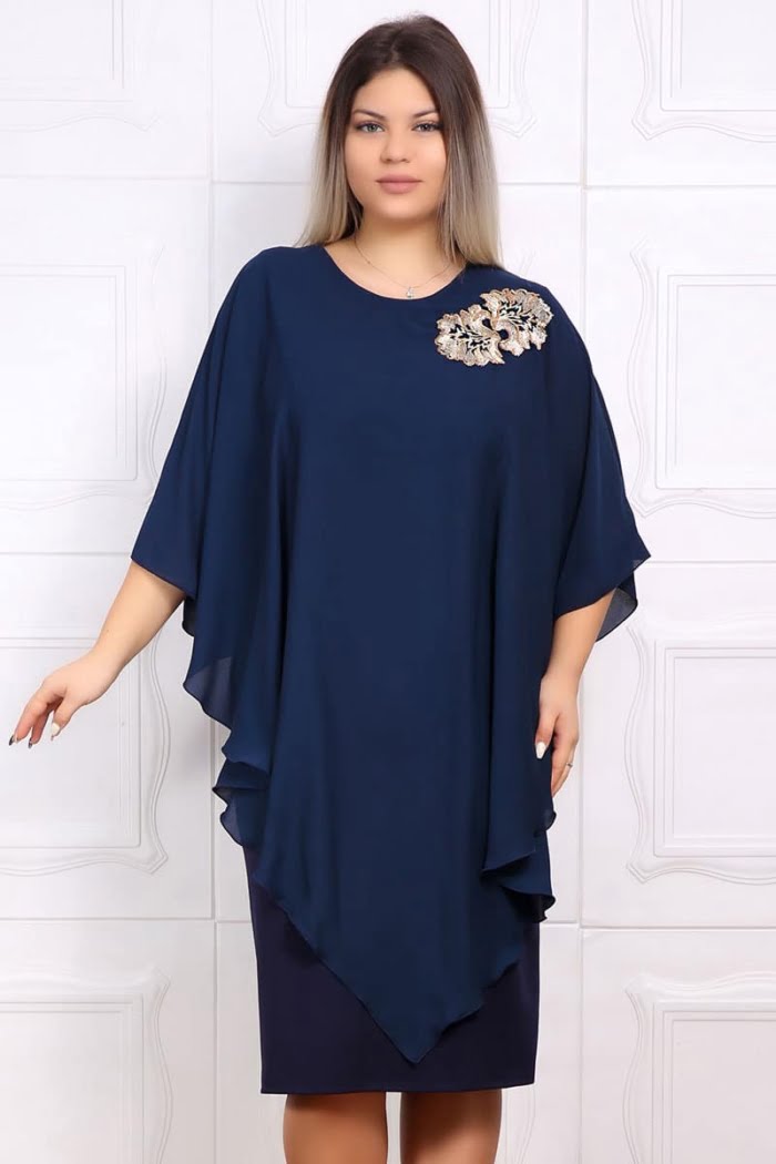 Yves Fashion 14 copy - Rochie de Ocazie Bia Bleumarin