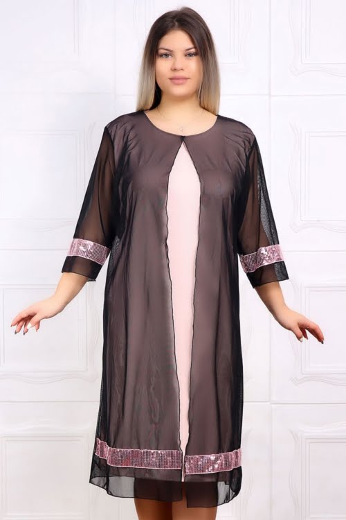 Yves Fashion 86 copy - Rochie de Seara Ziana Roze