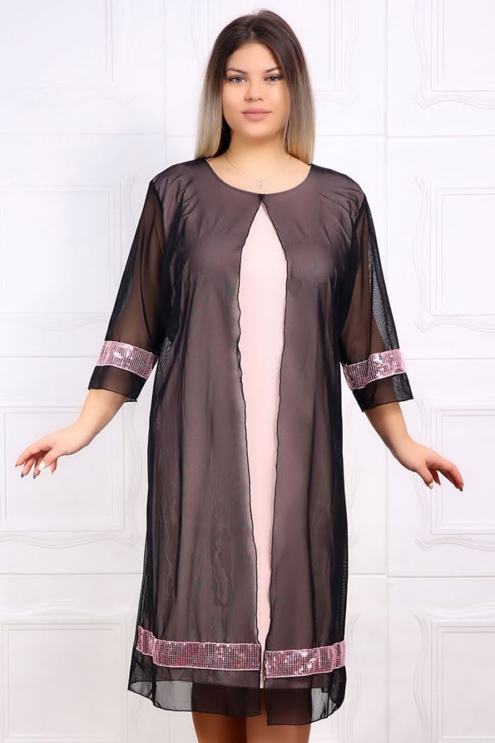 Yves Fashion 86 copy - Rochie de Seara Ziana Roze