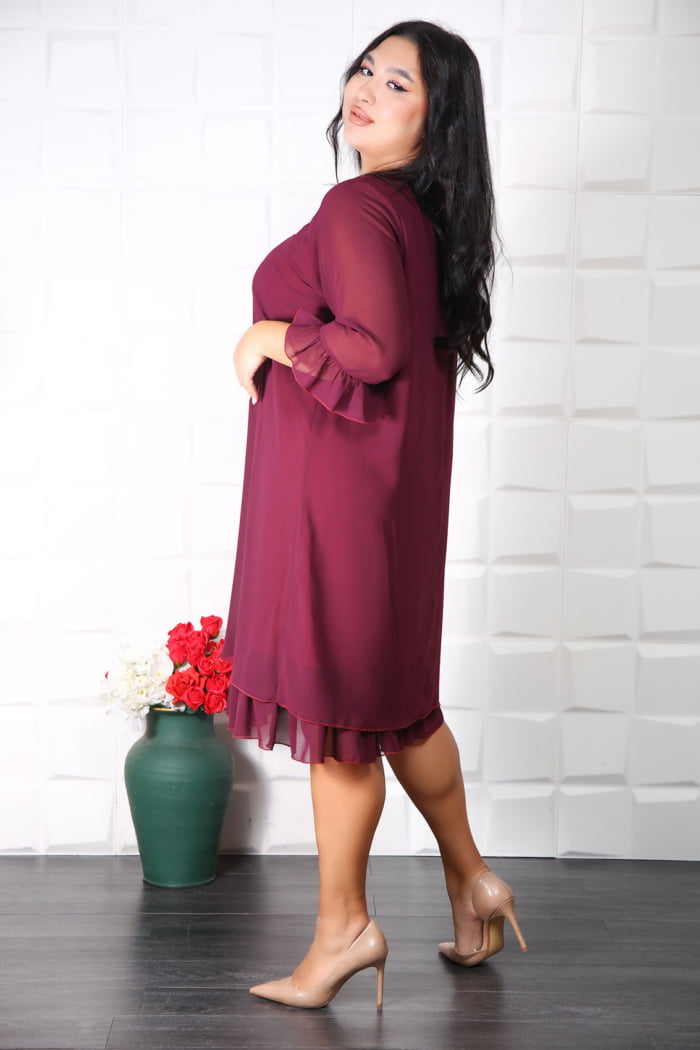 IMG 9221 - Rochie de Ocazie Bety Bordo