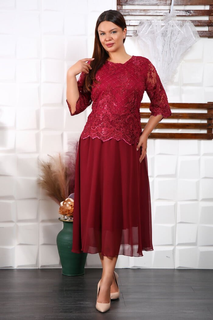 IMG 9755 - Rochie de seara Venus Bordo