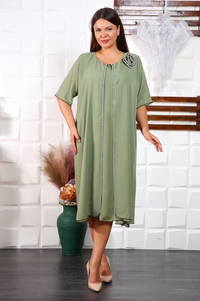 IMG 9768 - Rochie de ocazie Faro Olive