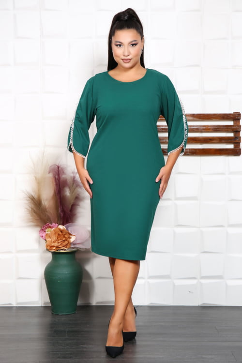 IMG 0192 - Rochie eleganta Maya Green