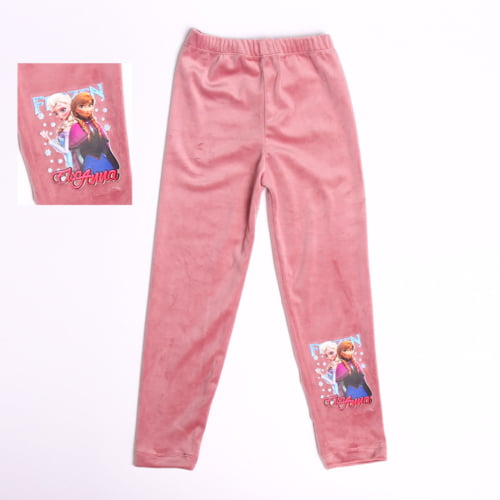 IMG 0346 - Pantalon Catifea Fetite 2-10 Ani Frozen Elsa Pudra