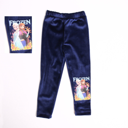 IMG 0357 - Pantalon Catifea Fetite 2-10 Ani Frozen Sisters Navi