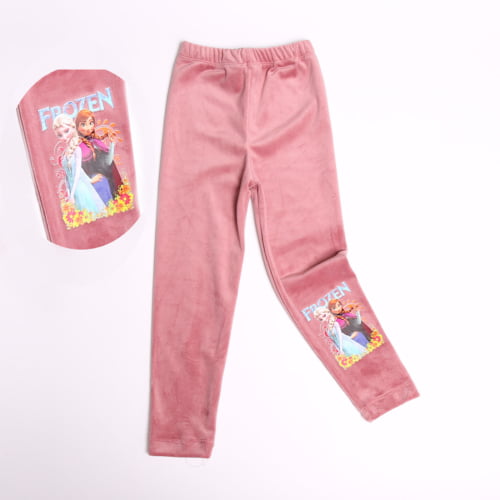 IMG 0364 - Pantalon Catifea Fetite 2-10 Ani Frozen Sisters Pudra