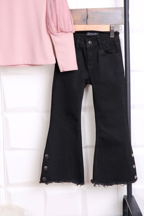 IMG 0607 - Set Fetita 5-12 Ani Black Jeans Pink