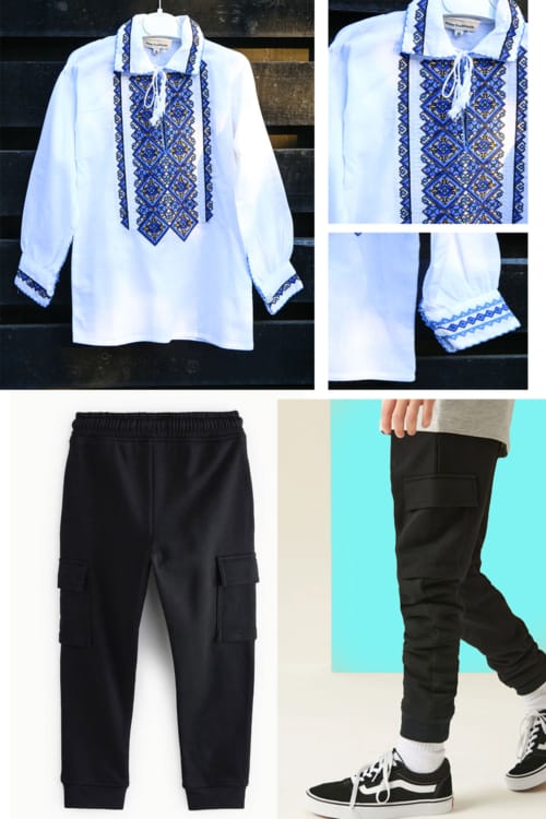 Set IE Cargo - Set IE si Pantalon Cargo Vatuit 4-12 Ani Matei