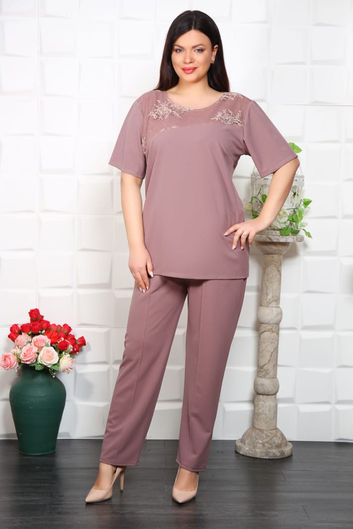Compleu Elegant din 3 piese Fiesta Melanj - imagine 2