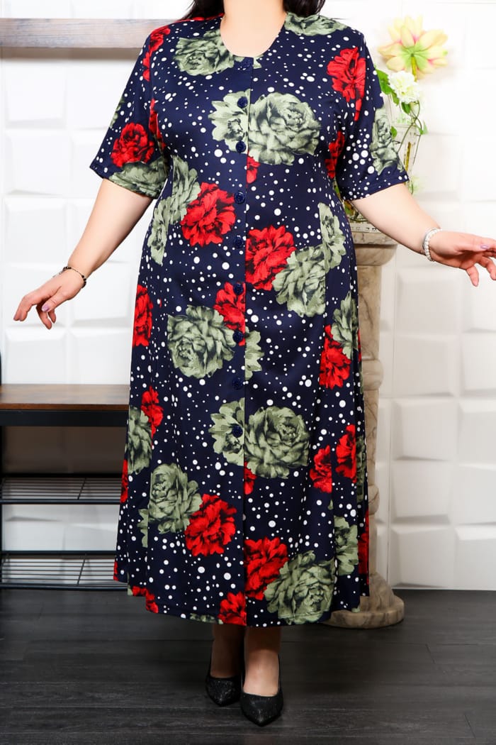 Rochie Clasica cu Nasturi si Cordon Cod 002