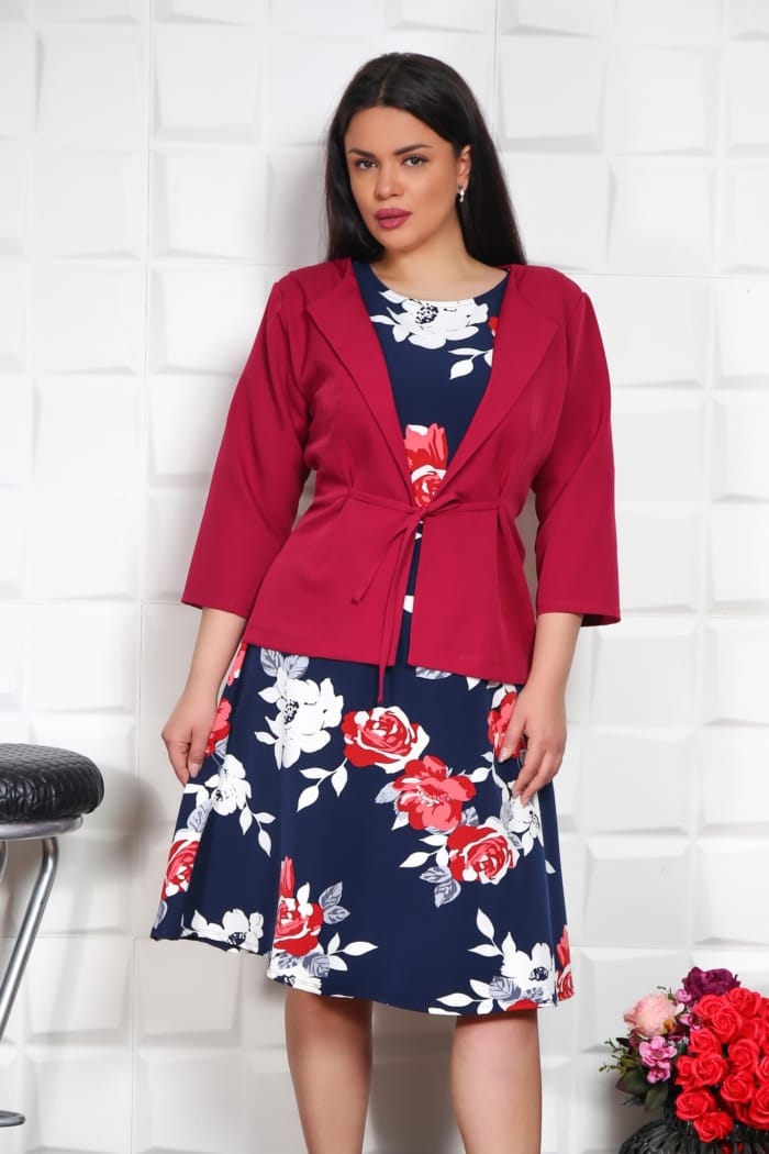 Compleu Elegant Spring Bordo