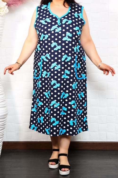 IMG 2312 - Rochie din Bumbac 100% code RBC 0038 Turcuaz