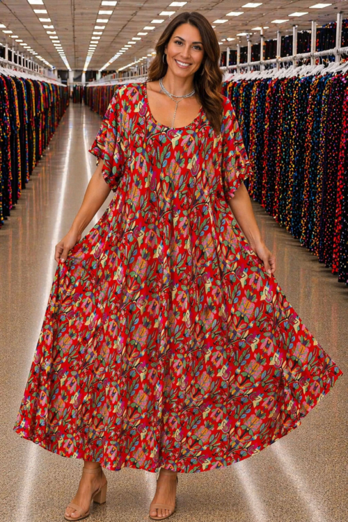 w7 - Rochie Maxi din Vascoza cod 0042