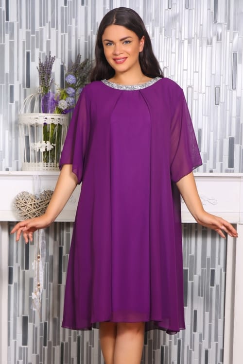 purple - Rochie de voal Karola Purple