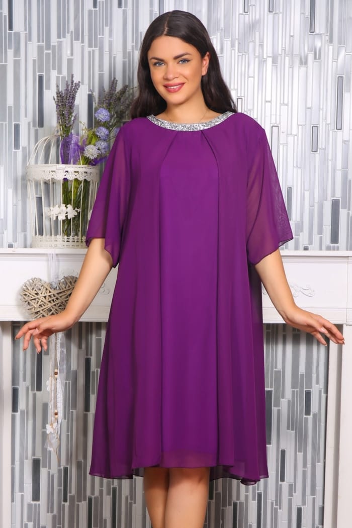Rochie de voal  Karola Purple