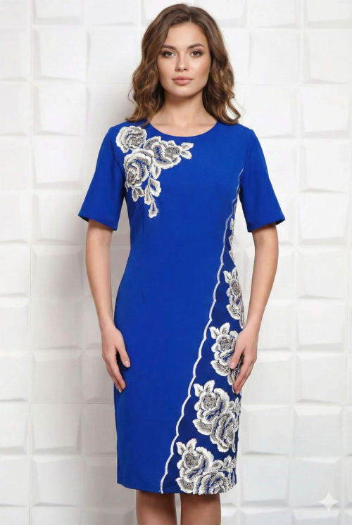 blis - Rochie de Ocazie cu broderie Blis Electric