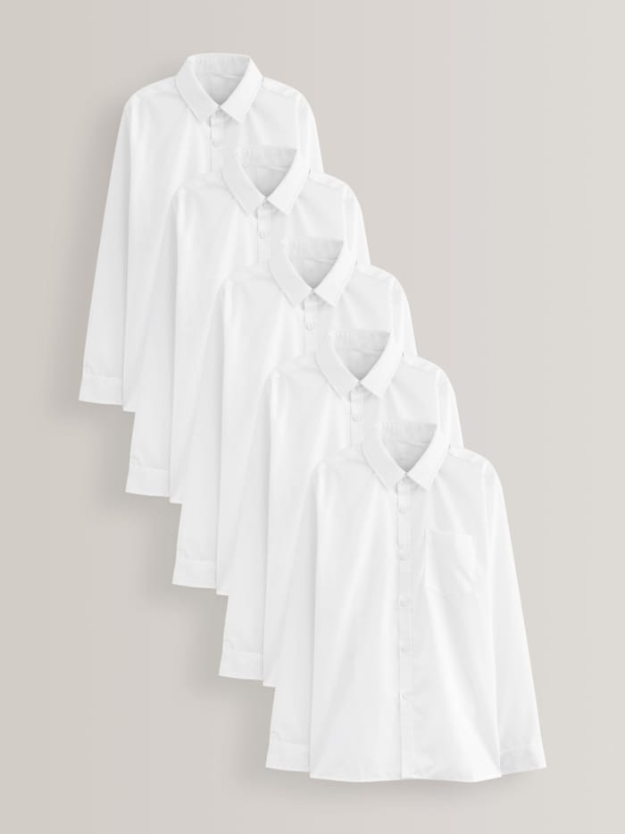 Set 5 x Camasa Bumbac Organic Scoala 6-13 Ani