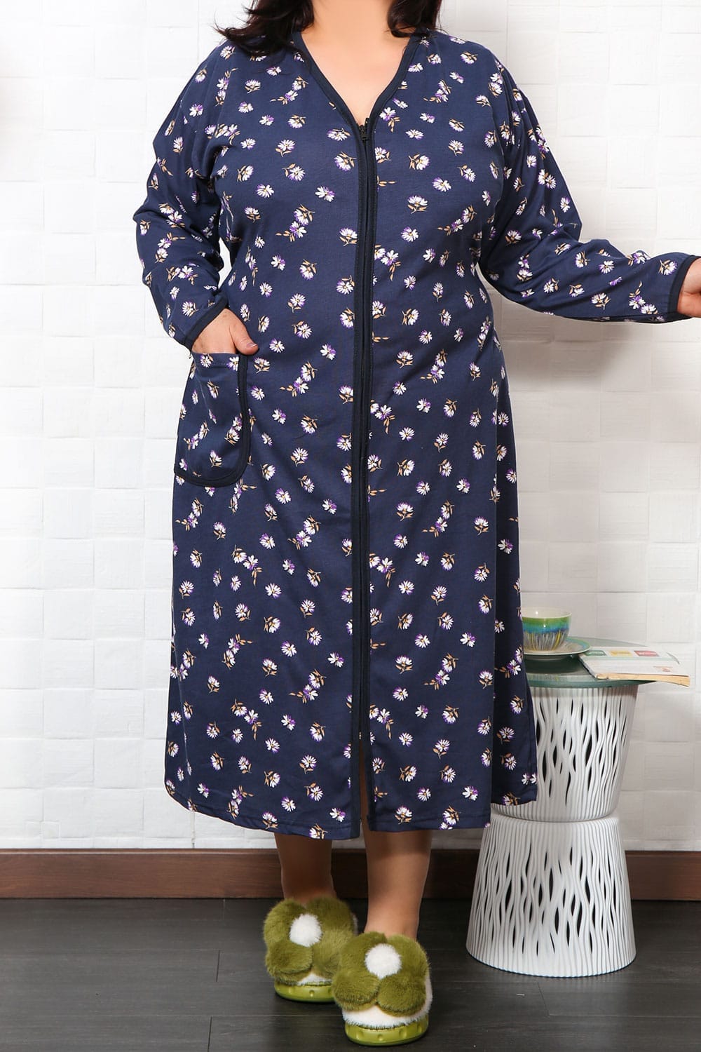 LUNG - Capot cu fermoar din Bumbac 100% cod CNB 01