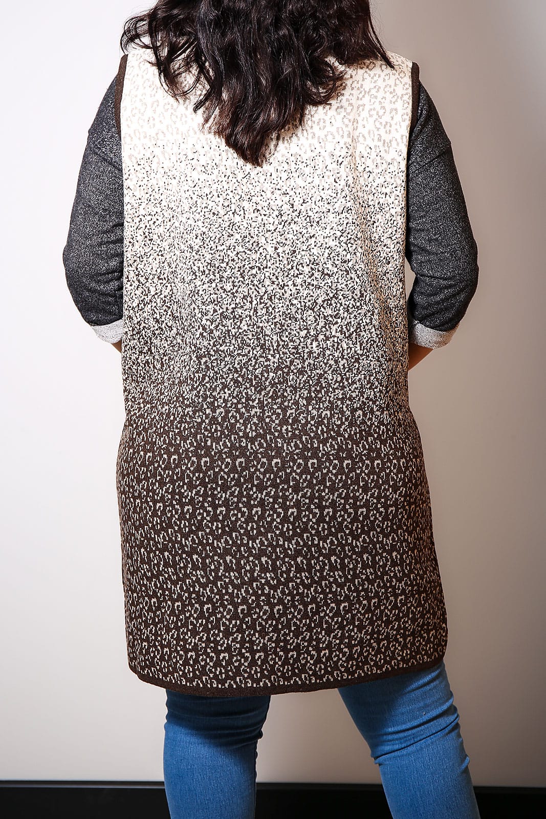 Vesta Tricotata Lunga Fermoar Cream 3 - Vesta Tricotata Lunga Fermoar Cream Vesta Tricotata Lunga Fermoar Cream - imagine 3