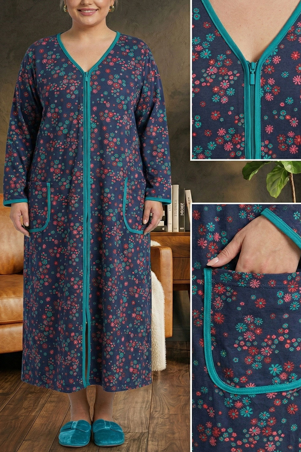 6 3 - Capot Bumbac Fermoar cod FER 0006