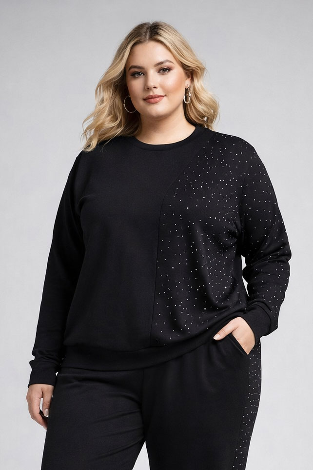 T1a - Trening Negru Bumbac Cod TC0003