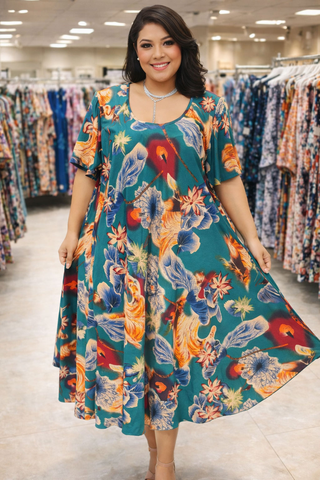 1 2 - Rochie Maxi din Vascoza cod 0059