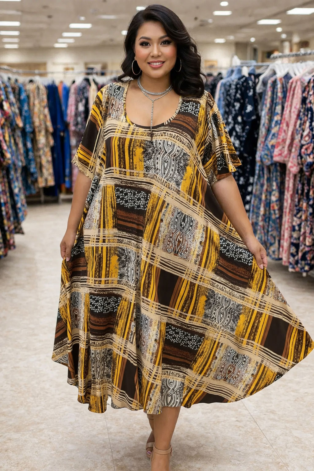 Rochie Maxi din Vascoza cod 0076 1 - Rochie Maxi din Vascoza cod 0076 Rochie Maxi din Vascoza cod 0076