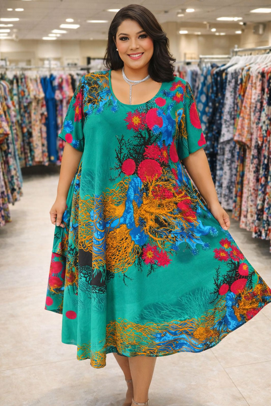 Rochie Maxi din Vascoza cod 0075 1 - Rochie Maxi din Vascoza cod 0075 Rochie Maxi din Vascoza cod 0075