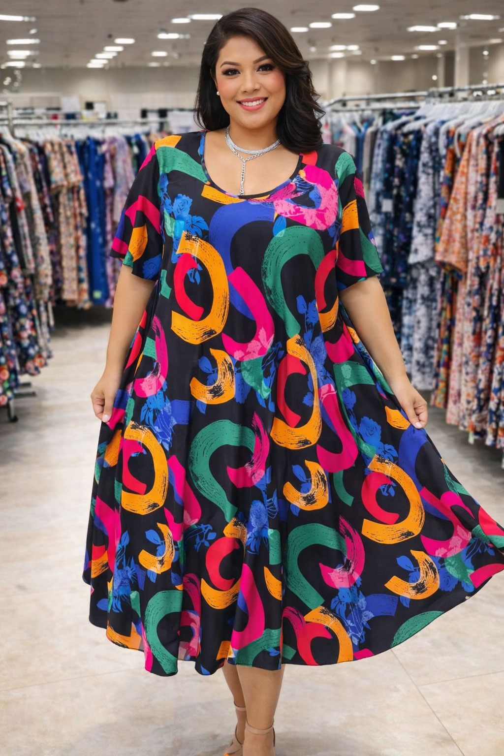 c 1 - Rochie Maxi din Vascoza cod 0040