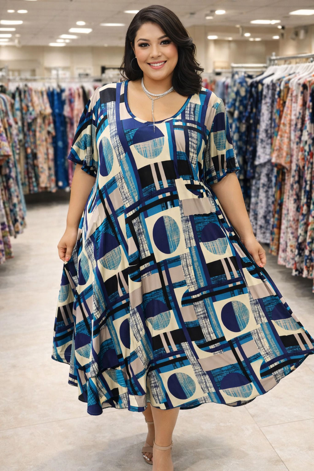 cod 0007 - Rochie Maxi din Vascoza cod 0007