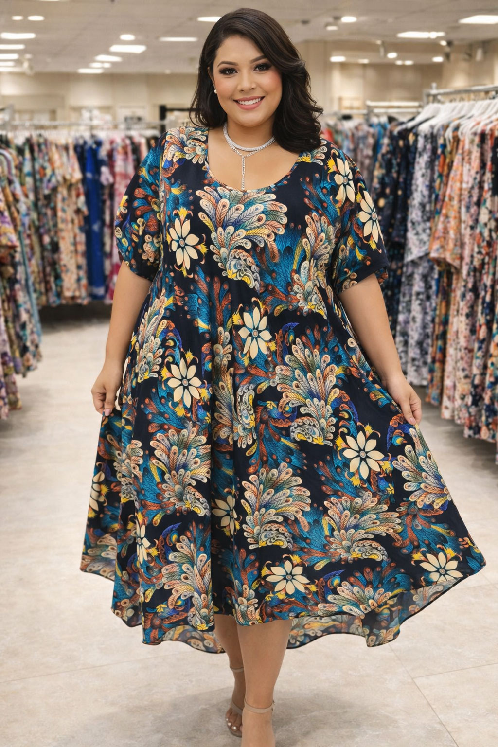 cod 0025 - Rochie Maxi din Vascoza cod 0025