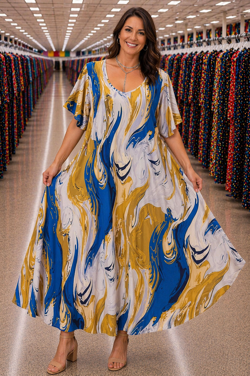 q8 - Rochie Maxi din Vascoza cod 0029