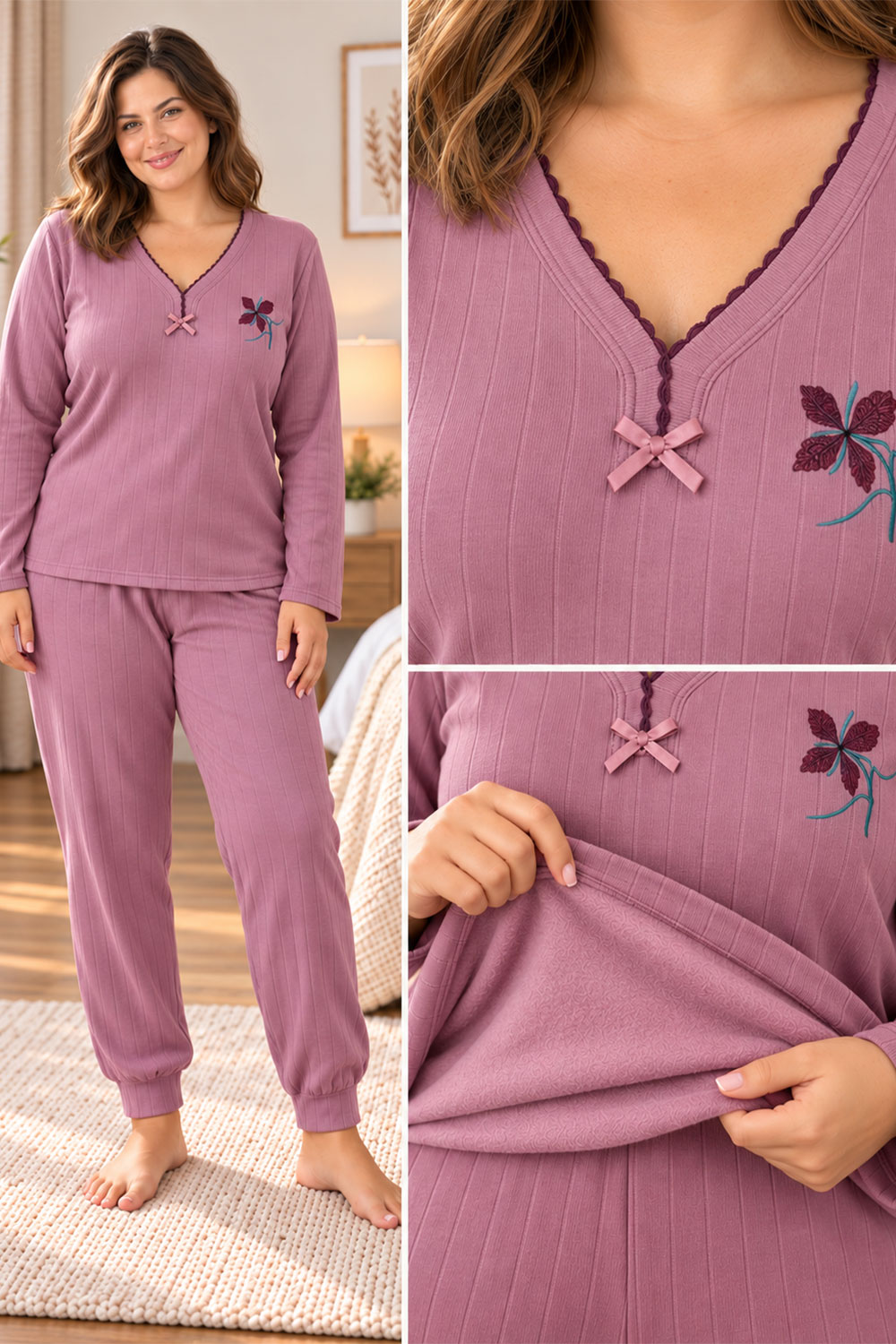 Pijamale damă călduroase din bumbac 100% 56 - Pijamale damă călduroase din bumbac 100% p3 - Pijamale damă călduroase din bumbac 100%